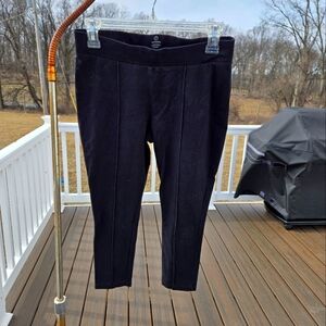 Talbots Black Cropped Ankle Leggings Size Small